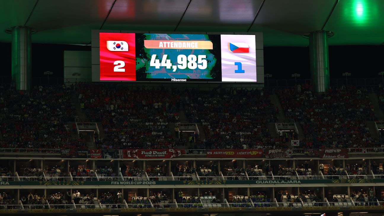 FIFA为韩国对捷克世界杯比赛上座数据辩护——回应空座位质疑